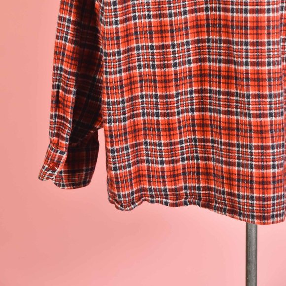 90s Flannel Vintage Red Plaid Shirt Size XXL - Picture 7 of 7